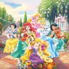 Set masuta cu 2 scaune pentru copii, lemn masiv pin, Princes , 48x63x45 cm