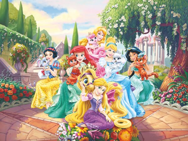 Set masuta cu 2 scaune pentru copii, lemn masiv pin, Princes , 48x63x45 cm