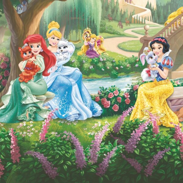 Set masuta cu 2 scaune pentru copii, lemn masiv pin, Princes , 48x63x45 cm