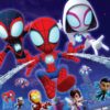 Set masuta cu 2 scaune pentru copii, lemn masiv pin, Spidey , 48x63x45 cm
