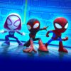 Set masuta cu 2 scaune pentru copii, lemn masiv pin, Spidey , 48x63x45 cm